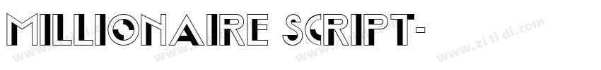 Millionaire Script字体转换